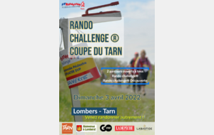 Rando Challenge du Tarn 3 avril 2022